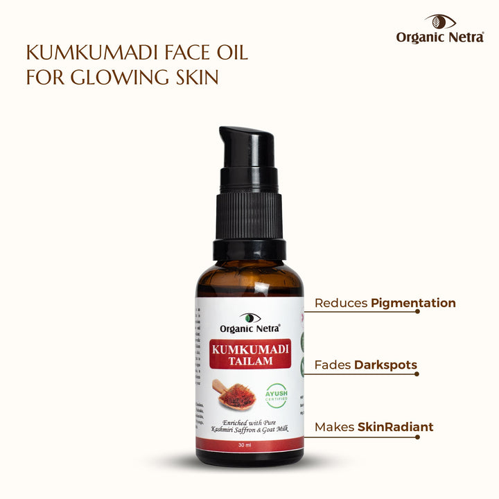 Organic Netra Ayurvedic Kumkumadi Tailam