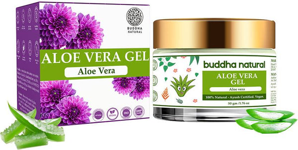 Buddha Natural Baby Aloe Vera Pure Gel - 100% Ayush Certified - Keep Baby Skin Rash Free. No Chemicals