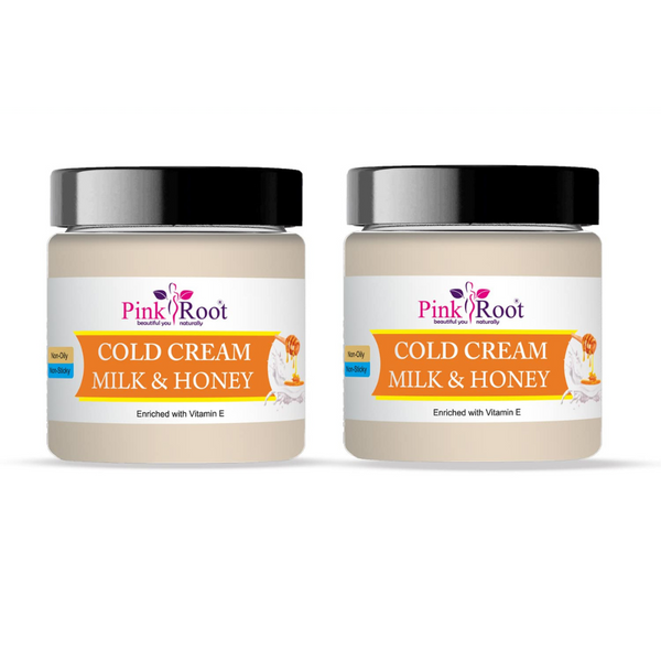 Pink Root Milk & Honey Cold Cream - 100 ml (Pack of 2)