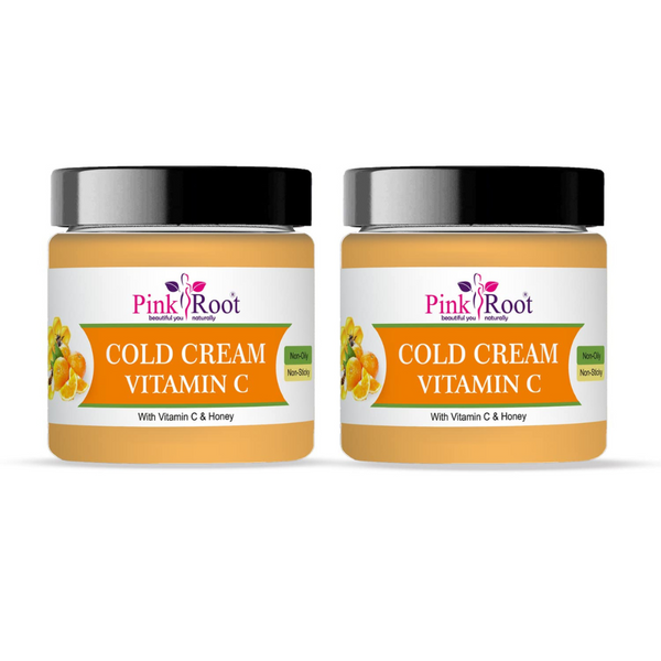 Pink Root Vitamin C Cold Cream - 100 ml (Pack of 2)