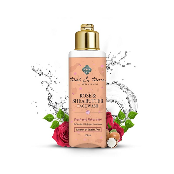 Teal & Terra Rose and Shea Butter Face Wash - 100 Ml