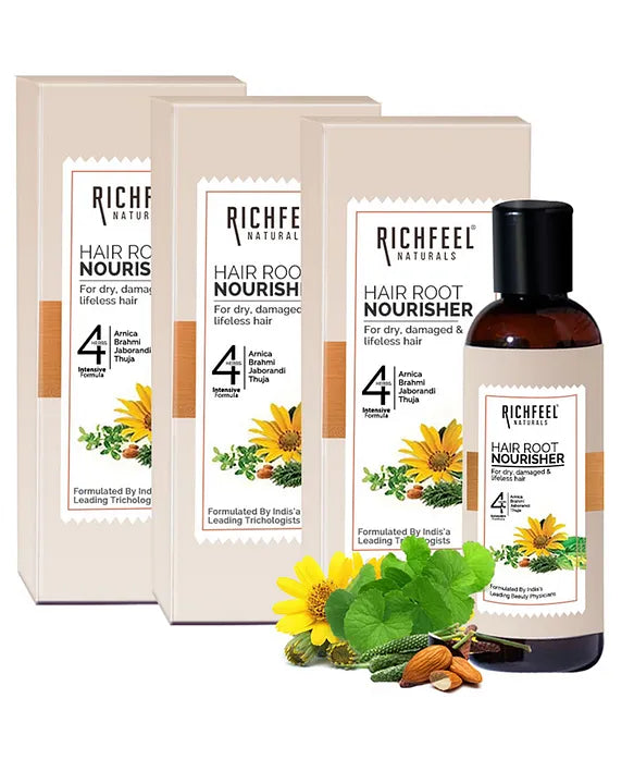 Richfeel Naturals Hair Root Nourisher - 80 ml (Pack of 3)