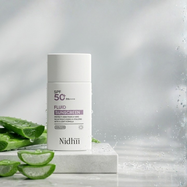 Nidhi Skincare SPF 50 PA++++ Fluid SunScreen - 50 ml – Veeha Beauty