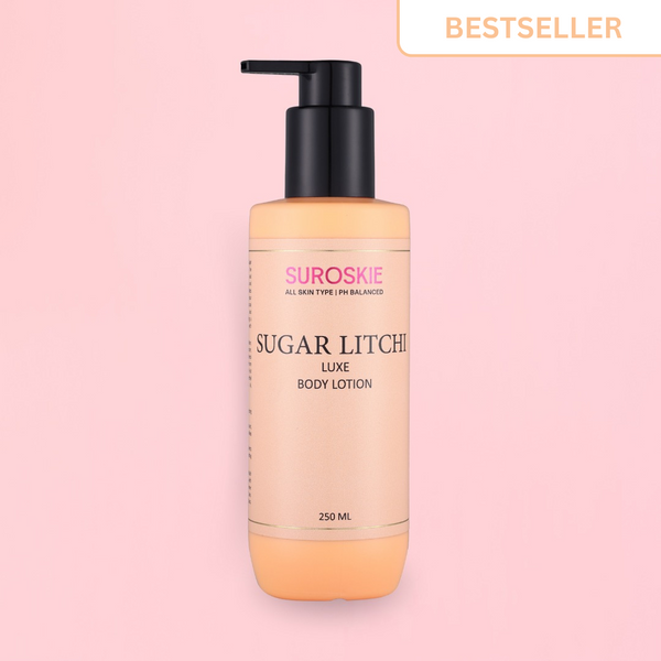 Suroskie Sugar Litchi Body Lotion with PH Balanced - Deep Hydration, Soothing & Calming, Light-Weight & Fast-Absorbing, Suitable For Both (250ML)