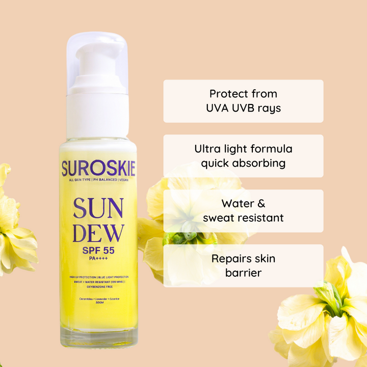 Sundew Sunscreen SPF 55 PA++++