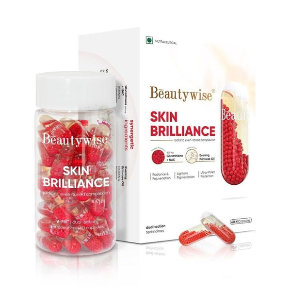 Beautywise Skin Brilliance 500mg Glutathione Capsules - 60 Caps