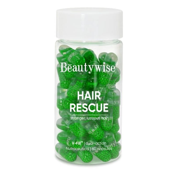 Beautywise Hair Rescue Keratin & Biotin in Avocado Oil Dual-Action Capsules - 60 Caps