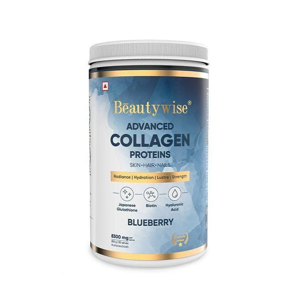 Beautywise Advanced Marine Collagen Anti-Aging Powder - Blueberry - 250 gms