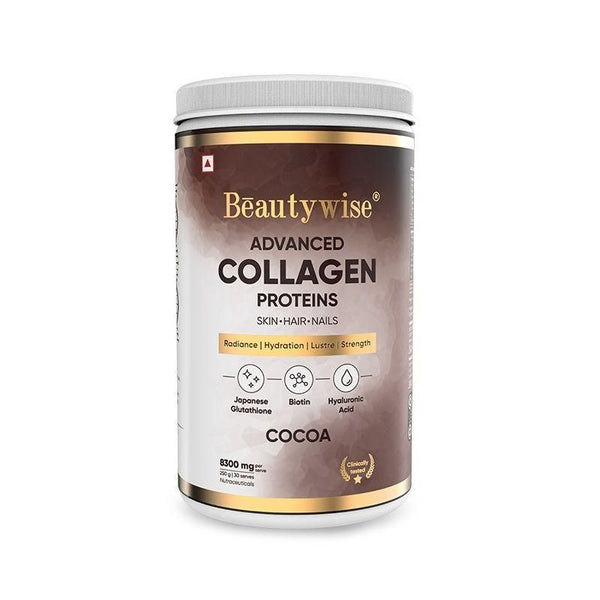 Beautywise Advanced Marine Collagen Anti-Aging Powder - Cocoa - 250 gms