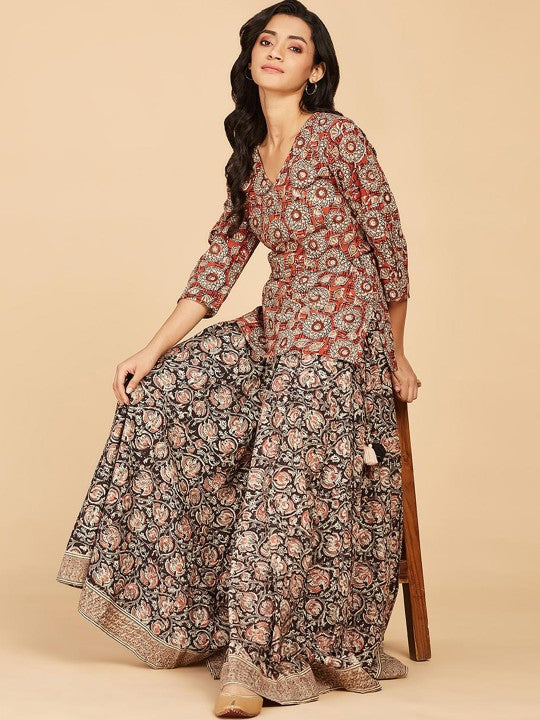 Fabindia Ethnic Motifs Printed Cotton Kurta