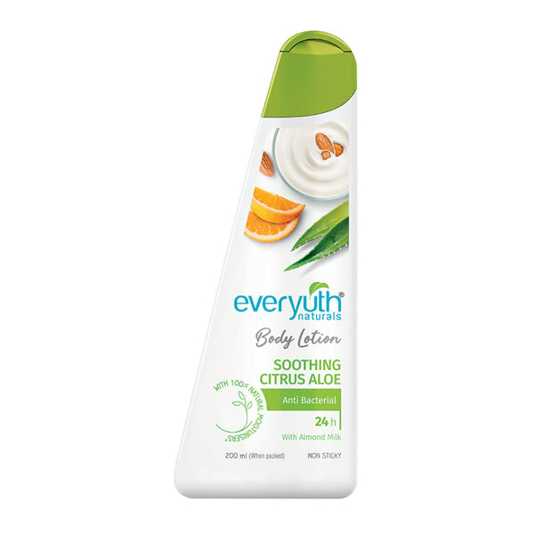 Everyuth Naturals Soothing Citrus Aloe Body Lotion with Almond Milk - 200 ml