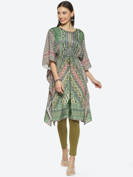 Biba Ethnic Motifs Printed Kurta With Leggings