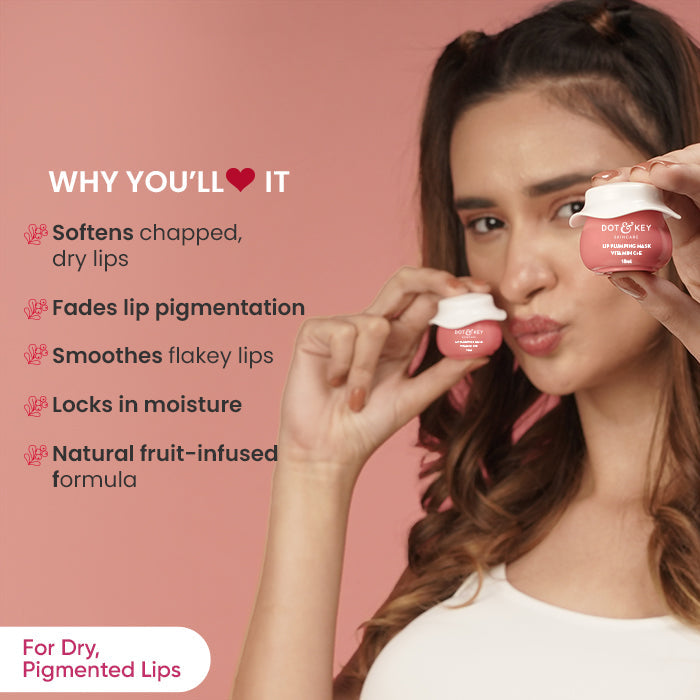Dot & Key Lip Plumping Sleeping Mask Vitamin C + – 15ml – Men & Women