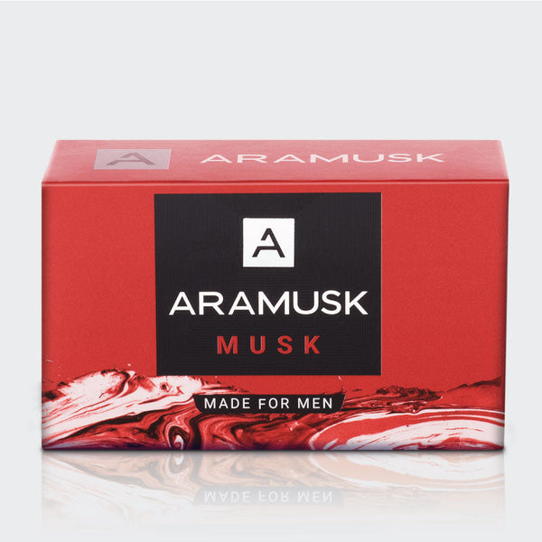 Aramusk Musk Soap for Men - 125 gms (Pack of 8)