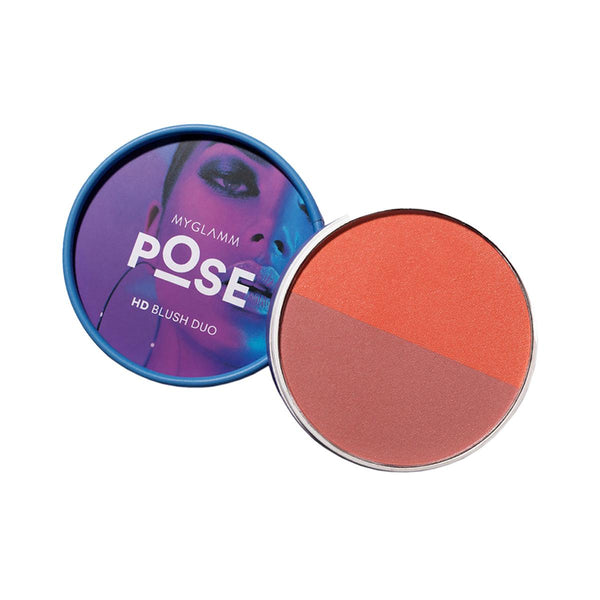 MyGlamm POSE HD Blush Duo Coral Punch - 9 gms