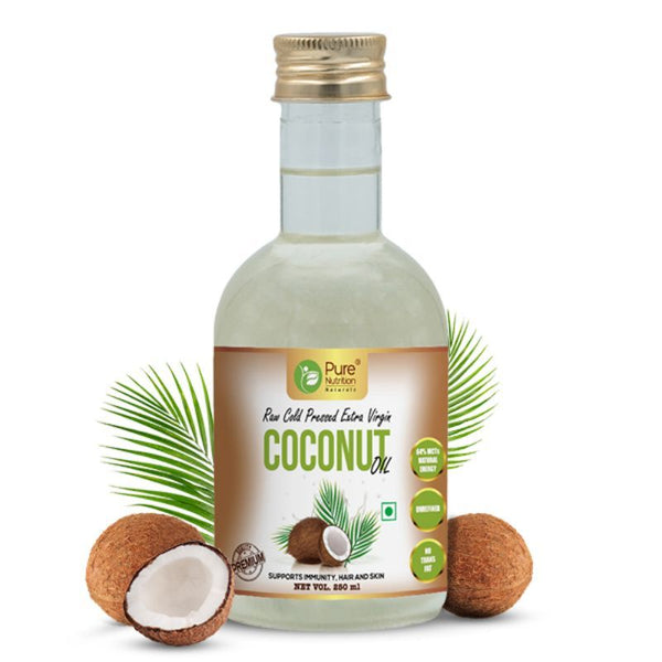 Pure Nutrition Vital Raw Cold Pressed Extra Virgin Coconut Hair Oil - 250 ml