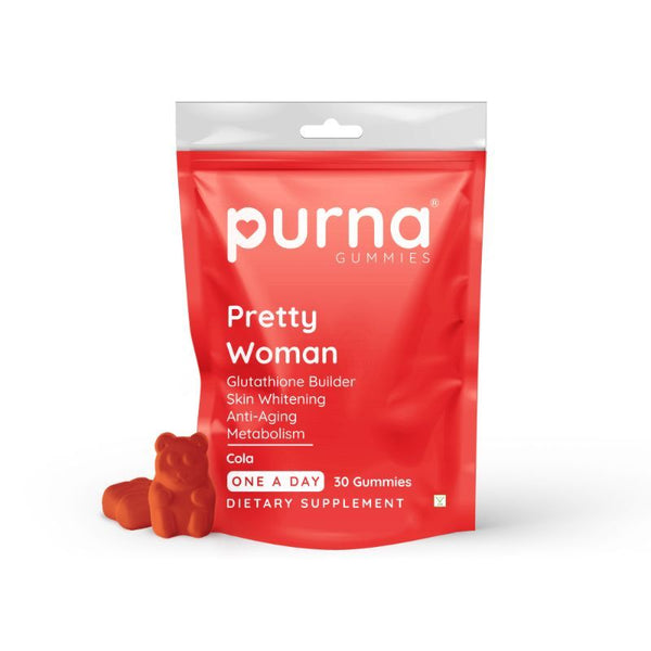 Purna Gummies Glutathione Cola Flavour Gummies for Skin Brightening - 30 gummies