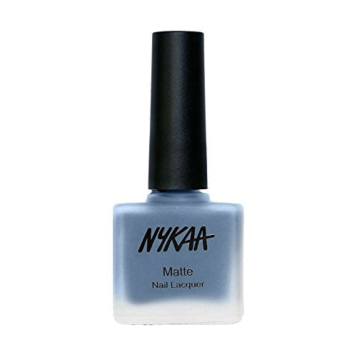 Nykaa Matte Nail Enamel Collection Blue Jellybean 128 - 9 ml