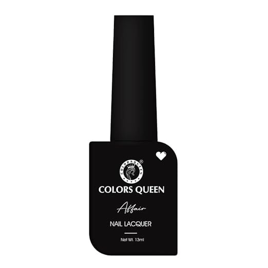 Colors Queen Affair Nail Polish 58 Black - 13 ml