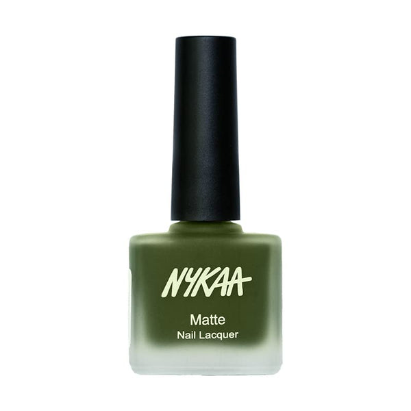 Nykaa Matte Nail Enamel Emerald Isle Shade 118 - 9 ml