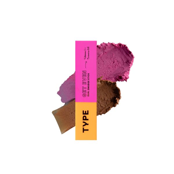 Type Beauty Get Even Dual Smudge Stick Cotton Candy/Salted Caramel - 12 gms