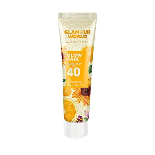 Glamour World Ayurvedic Glow Fair 40 Sunscreen Lotion - 100 ml