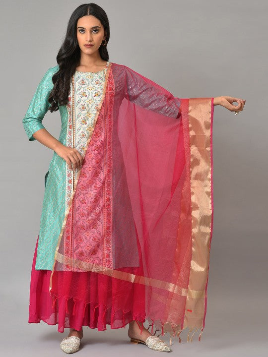 W Solid Dupatta