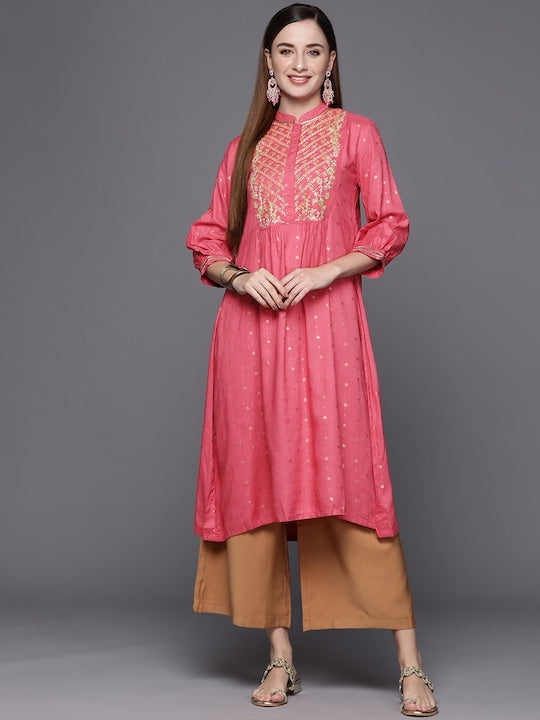 Biba Women Ethnic Motifs Embroidered Kurta