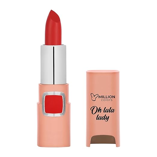 Million Colors Oh Lala Lady Bullet Lipstick Crimson Red 05 - 3.5 gms