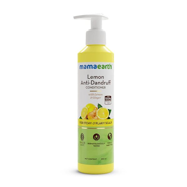 Mamaearth Lemon Anti-Dandruff Conditioner with Lemon & Ginger for Soft & Smooth Hair – 250 ml