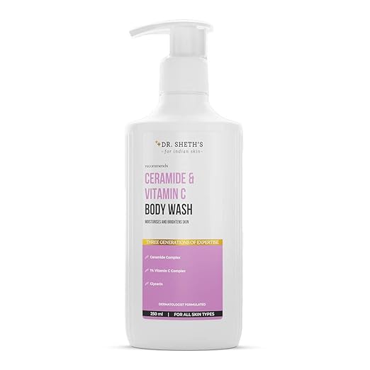 Dr. Sheth's Ceramide & Vitamin C Brightening Body Wash - 250 ml