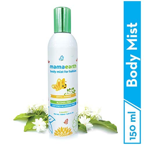 Mamaearth Perfume Body Mist for Babies and Kids with Allergen Free Jasmine Fragrance for All Day Freshness 150 ml
