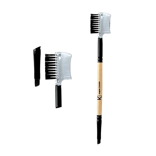 Kinded Eyelash Eye Brow Grooming Double Sided 2 In 1 Eyes Makeup Brush - 1 Pcs