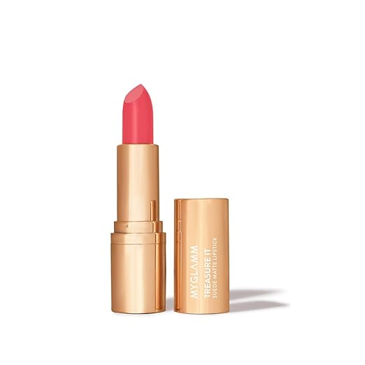 MyGlamm Treasure IT Suede Matte Lipstick Love Blush (Pink Shade) - 4.2 gms