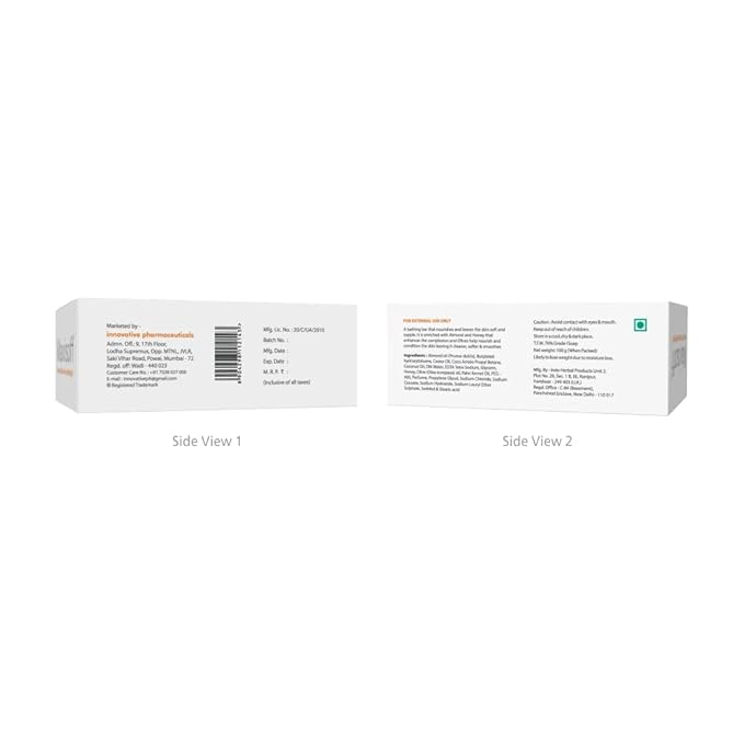 Maxisoft Almond Olive Honey Skin Nourishing Bar - 100 Gms