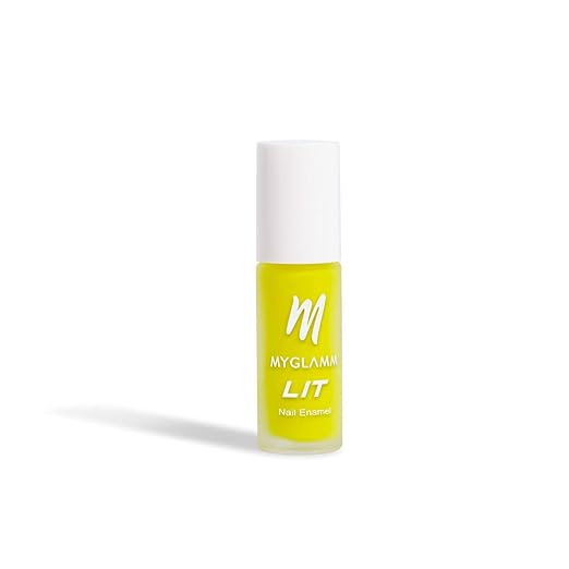 MyGlamm LIT Matte Nail Enamel Clapback (Yellow)- 7 ml