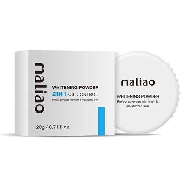 Maliao 2 in 1 Oil Control Whitening Compact Powder (Shade 02) - 20 gms