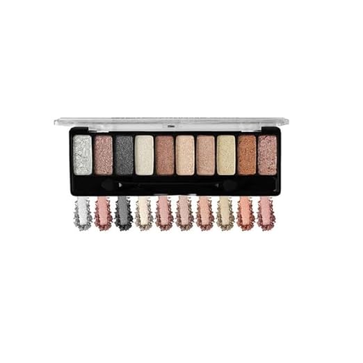 Mattlook 10 Color Eye shadow Makeup Series Luxury Wet Eyeshadow Palette Multi-01 - 8 gms