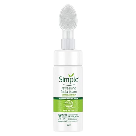 Simple Kind to Skin Refreshing Facial Foam with Brush - 150 ml