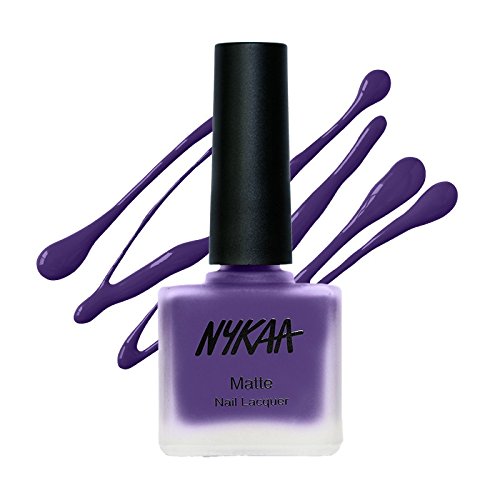 Nykaa Matte Nail Enamel - Royal Amethyst Shade 117 - 9 ml