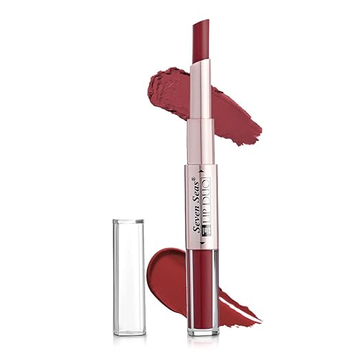 Seven Seas Lip Duo 2 In 1 Lipstick Rose Bud Cherry - 3 ml