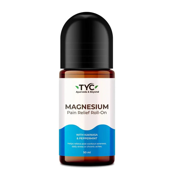 TYC - Trust Your Choice Magnesium Pain Relief Roll-On, Instant Relief for Back, Joint, Knee, Neck Pain, Muscle Stiffness and Sports Injuries with Natural Ingredients, Pack of 1 