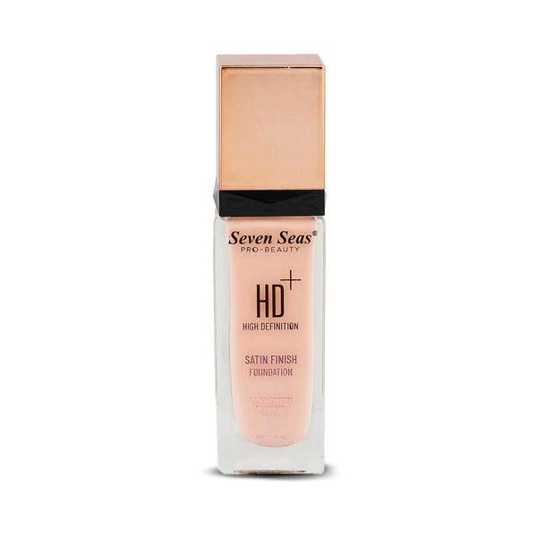 Seven Seas HD+ Satin Finish Foundation All Day Comfort Oil Control SPF 30 Nude - 40 gms