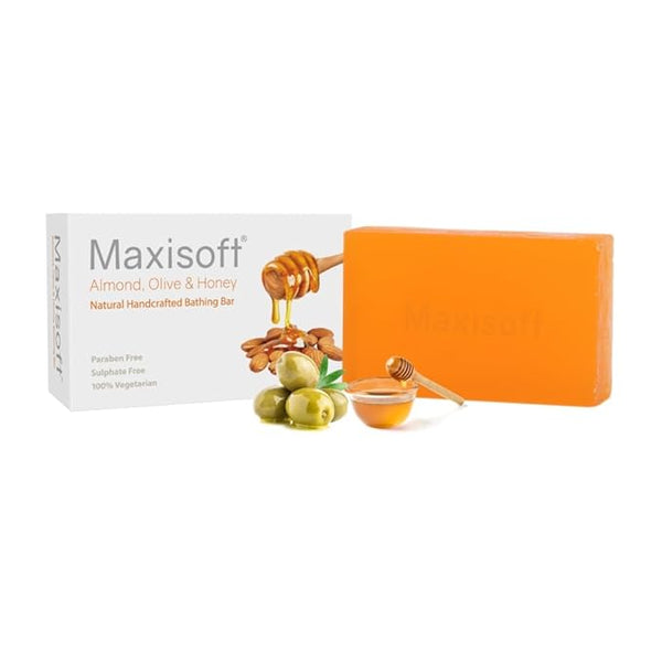 Maxisoft Almond Olive Honey Skin Nourishing Bar - 100 Gms