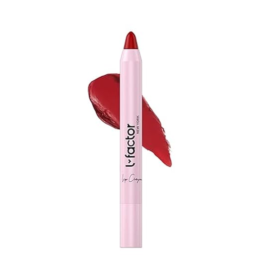 L Factor New York Powdery Matte Lip Crayon Soft Berry Red - 2.4 gms