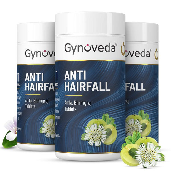 Gynoveda Anti Hair Fall Ayurvedic Tablets Pack Of 3 - 240 tablets