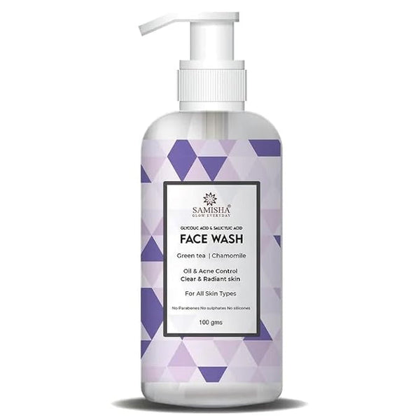 Samisha Organic Lic Acid & Salicyclic Acid Face Wash - 100 gms