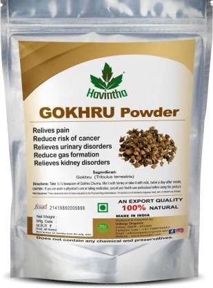 Havintha Natural Gokhru Powder for Relieves Pain Gokshura Churna - 100 gms