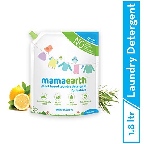 Mamaearth's Plant Based Baby Laundry Liquid Detergent Refill Pack 1800ml