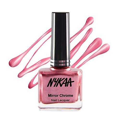 Nykaa Mirror Chrome Nail Lacquer - Pink Pinwheel Shade 177 - 9 ml